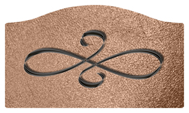 DASHELL-601-BK-SH-BZ Black Scroll Shimmer Bronze Background